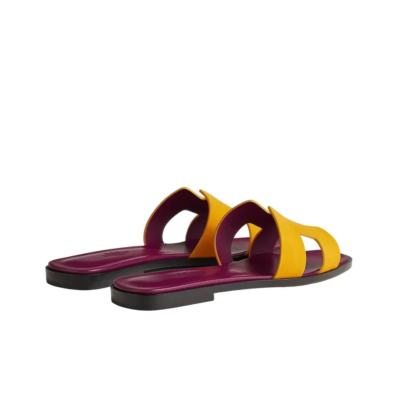 HERMES Oran Stylish Sandals Women's Yellow-3