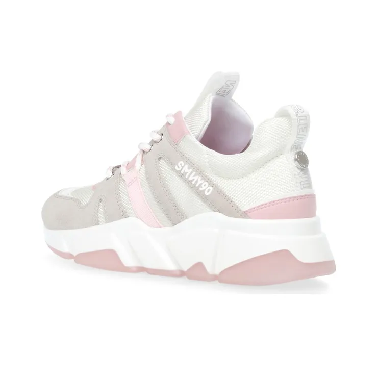 STEVE MADDEN Casual Shoes Women's Low Top Pink Gray/Blue Gray/Red White-6