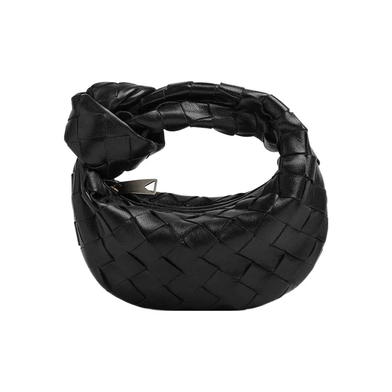 Bottega Veneta JODIE Lamb Leather Handbag Mini Women's Black-4