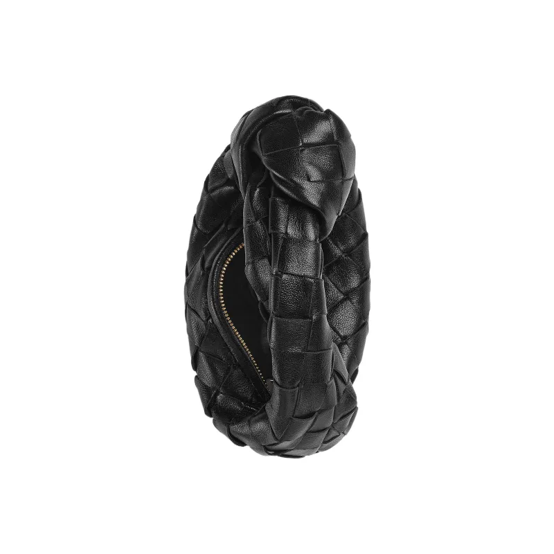 Bottega Veneta JODIE Lamb Leather Handbag Mini Women's Black-6