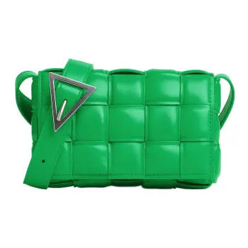 Bottega Veneta PaddedCASSETTE Sheepskin Pillow Bag Tofu Bag Shoulder Bag Crossbody Bag Small Size Women's Green