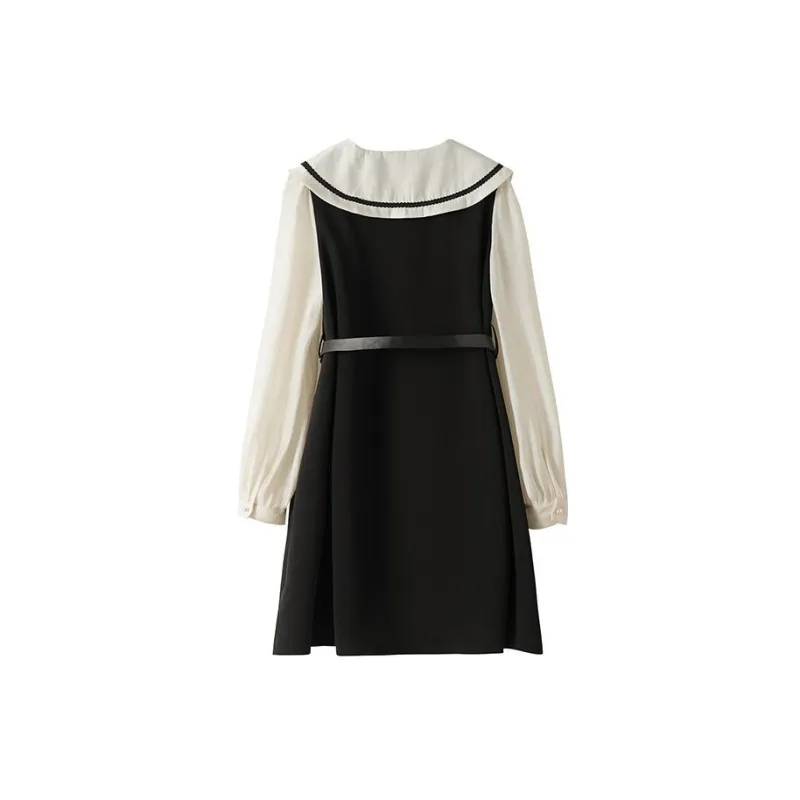 FOREVER 21 Long-Sleeved Dresses Women's Black-1