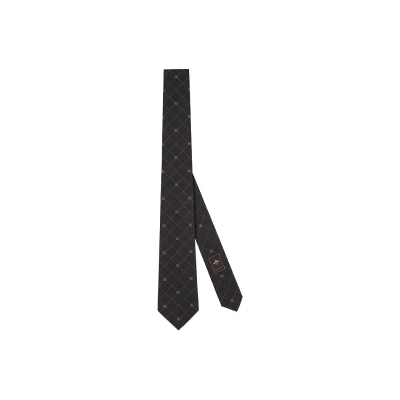 GUCCI Interlocking G Pointed Tip Tie-0