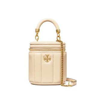 TORY BURCH Kira Nappa Leather Handbag, Shoulder Bag, Crossbody Bag Mini Women's Cheese White