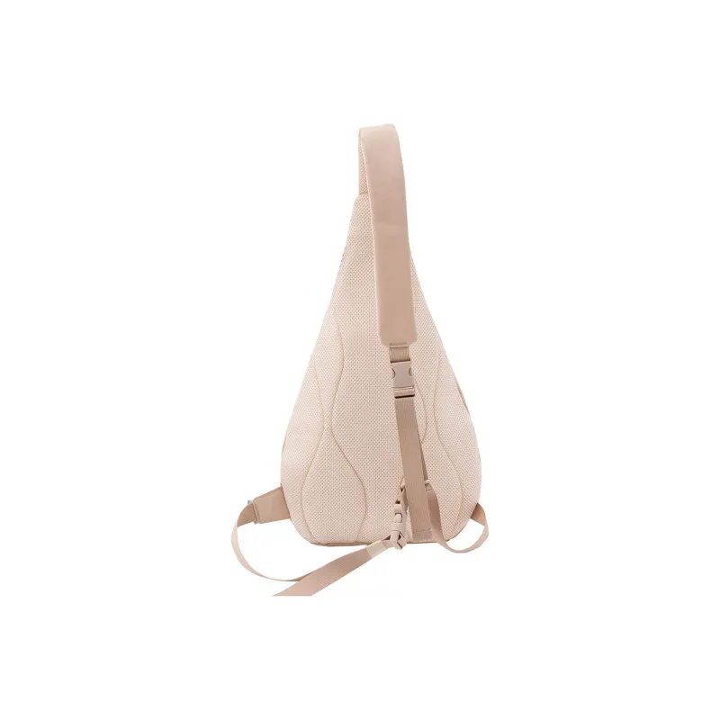 MostwantedLab Polyester Waterdrop Shaped Bag, Crossbody Bag, Sling Bag Large Size Unisex Black/Ecru-6