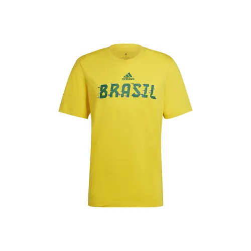 Adidas T-Shirts Men Yellow