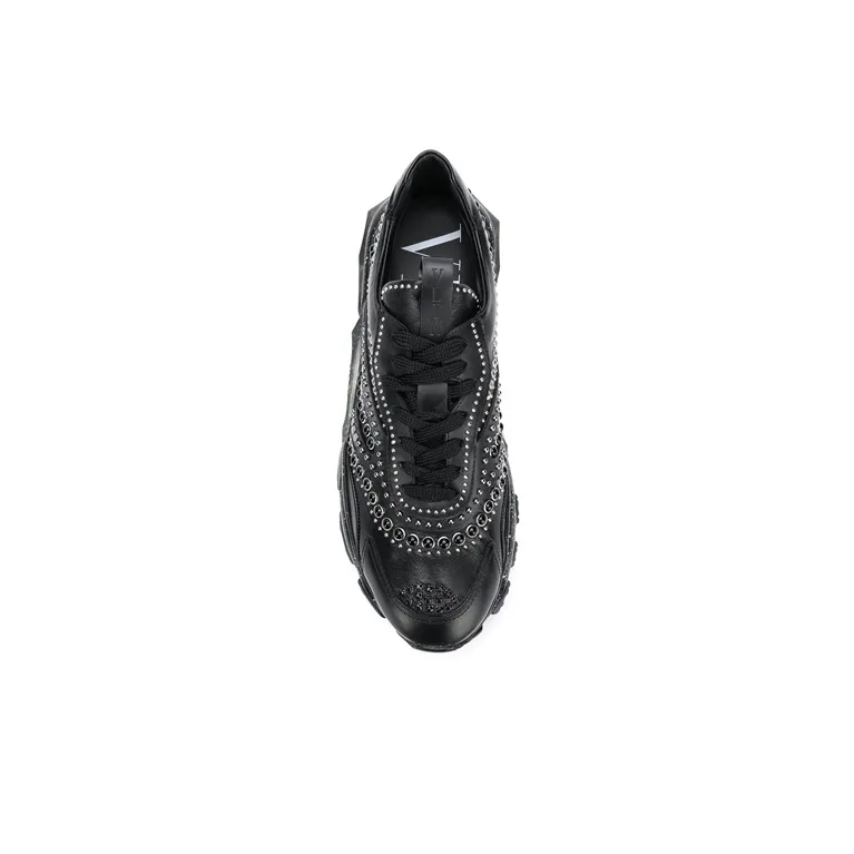 Valentino Bounce Low-Top Sports Casual Shoes Men's Black-4