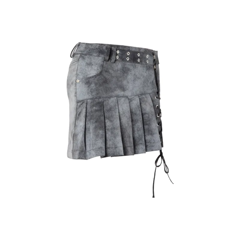 JYOSEI Slim Fit Skirt Women's Smoke Gray-3