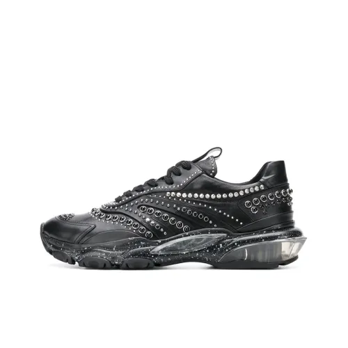Valentino Bounce Low Top Sports Casual Shoes Men's Black