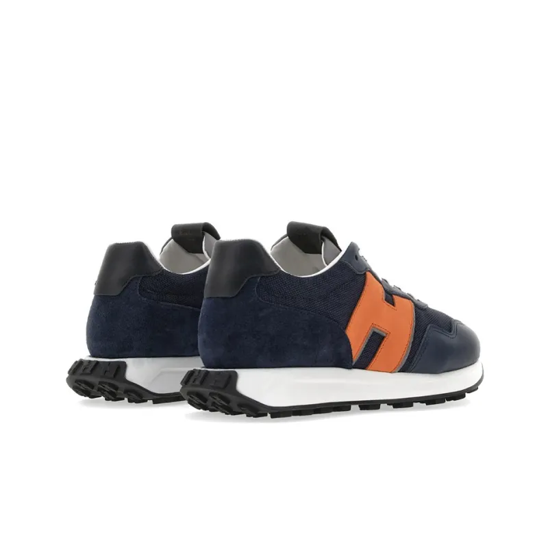 HOGAN H601 Logo Patch Lace Up Sneakers-2