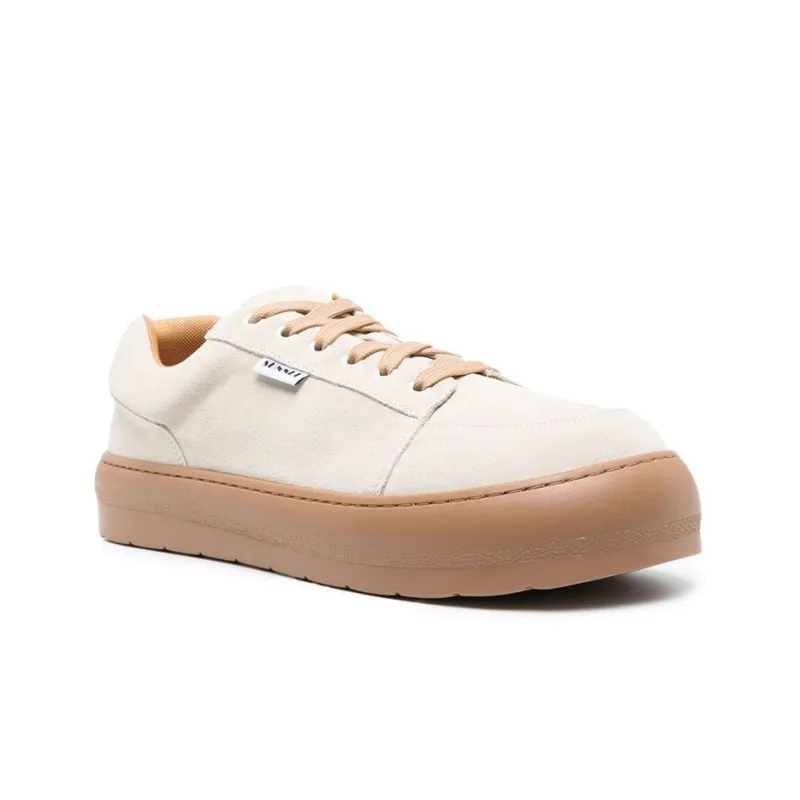 Sunnei Skateboard Shoes Unisex Low-Top Beige Umber-1