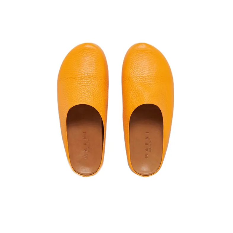 MARNI Logo-print Round-toe Loafers-4