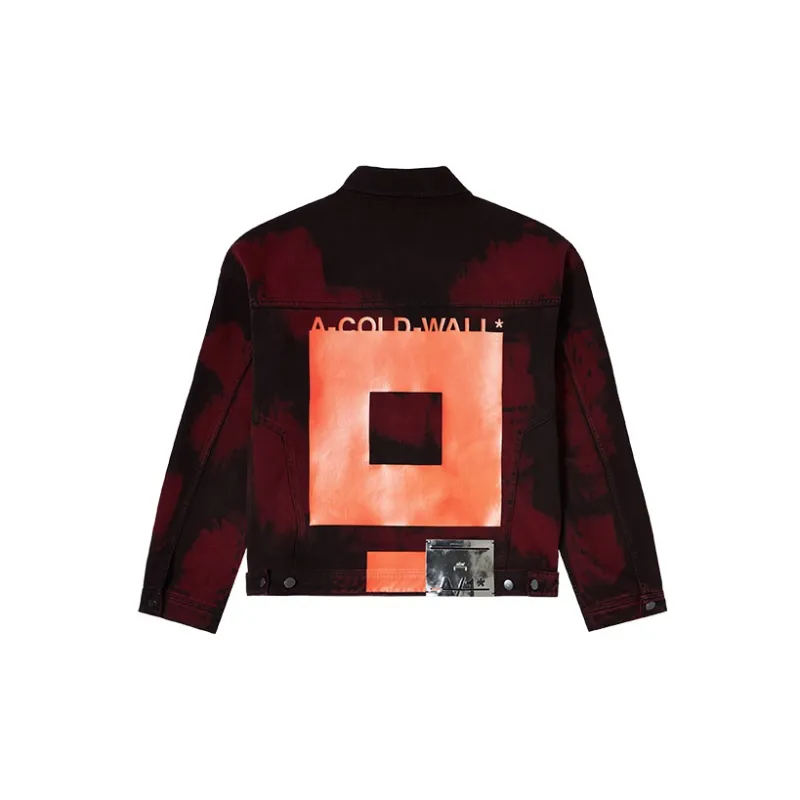 A COLD WALL* Denim Jackets Unisex Burnt Red-1