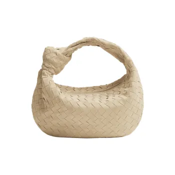 Bottega Veneta Jodie Shoulder Bag Teen Intrecciato Porridge