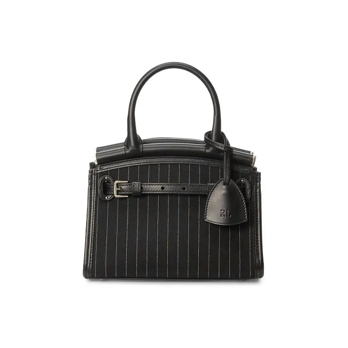 Polo Ralph Lauren RL50 Fabric Shoulder Bag Crossbody Bag Handbag Mini Women's Black-0