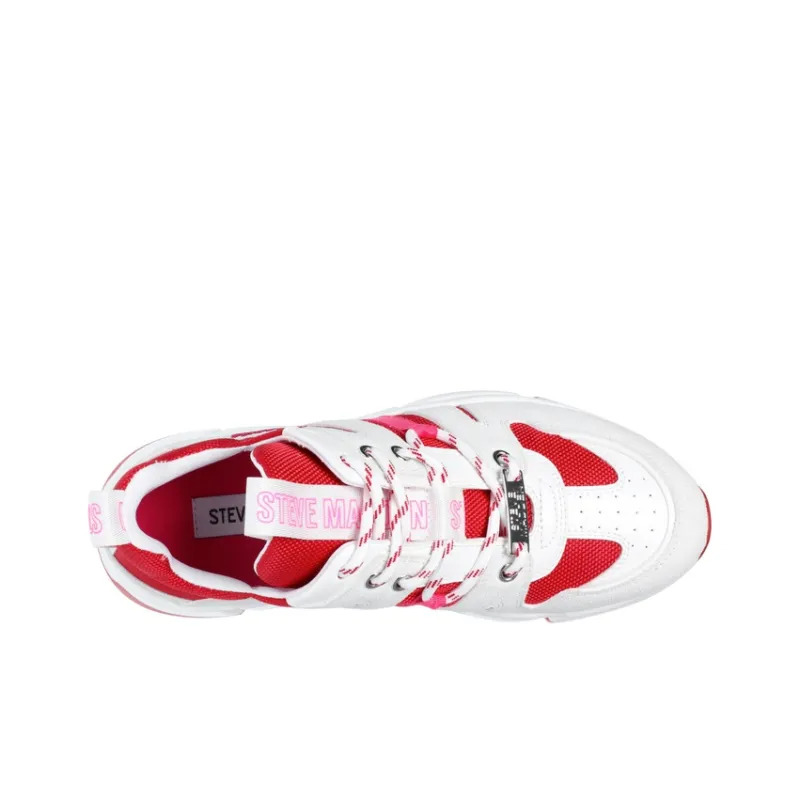 STEVE MADDEN Casual Shoes Women's Low Top Pink Gray/Blue Gray/Red White-11