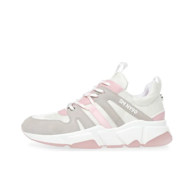 STEVE MADDEN Casual Shoes Women's Low Top Pink Gray/Blue Gray/Red White-4