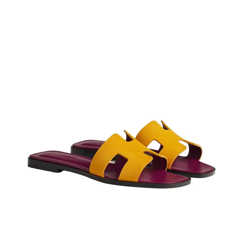 HERMES Oran Stylish Sandals Women's Yellow-2