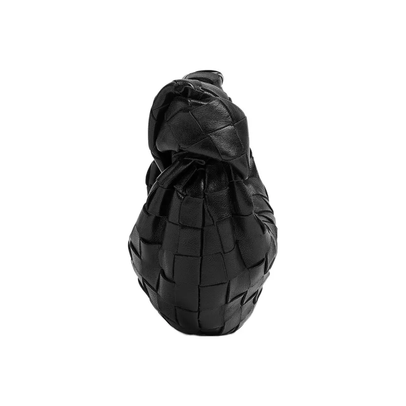 Bottega Veneta JODIE Lamb Leather Handbag Mini Women's Black-5