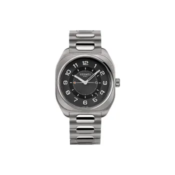 HERMES H08 Wrist Watch Automatic Mechanical Movement Black Dial Men's W049427WW00