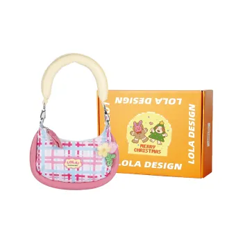 LOLA DESIGN Polyester Shoulder Bag Handbag Shoulder Bag Crossbody Bag Small Size Women's Pink Purple