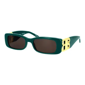 Balenciaga Dynasty Rectangular-Frame Sunglasses
