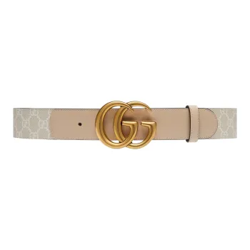 GUCCI Letter Logo Minimalist Style Casual Fashion Smooth Buckle Women's Width: 3.8cm