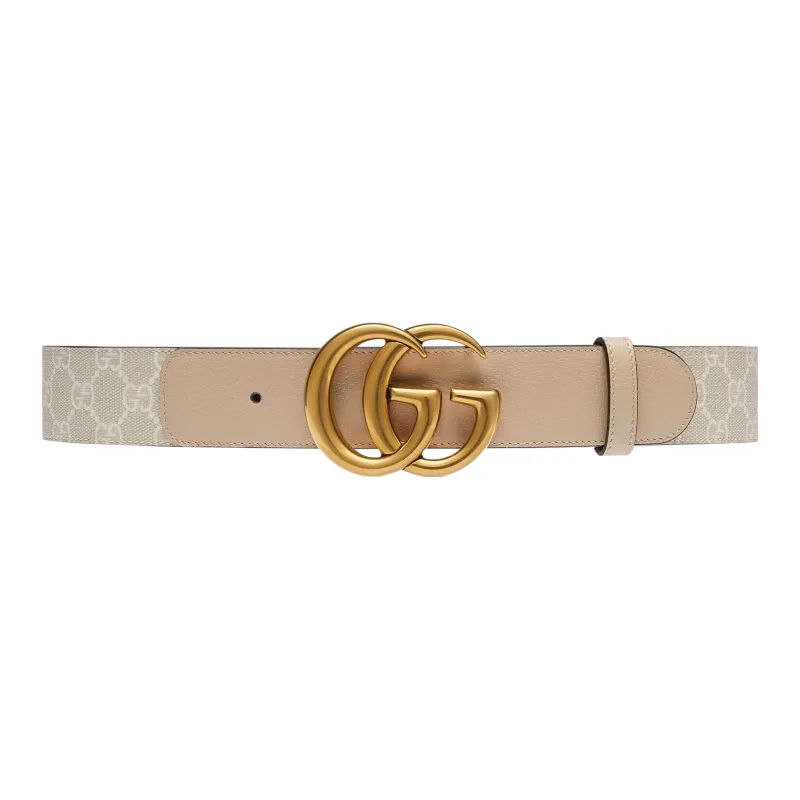 GUCCI Letter Logo Minimalist Style Casual Fashion Smooth Buckle Women's Width: 3.8cm-0