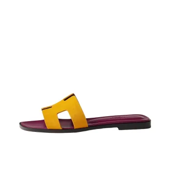HERMES Oran Stylish Sandals Women's Yellow