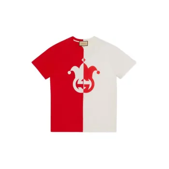 GUCCI Cotton Jersey With Jester Print T Shirt