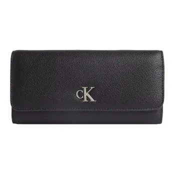 CALVIN KLEIN Polyurethane Card Holder Wallet Women's Black