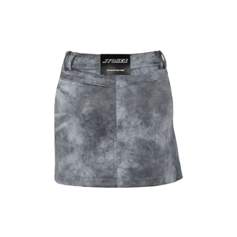 JYOSEI Slim Fit Skirt Women's Smoke Gray-1