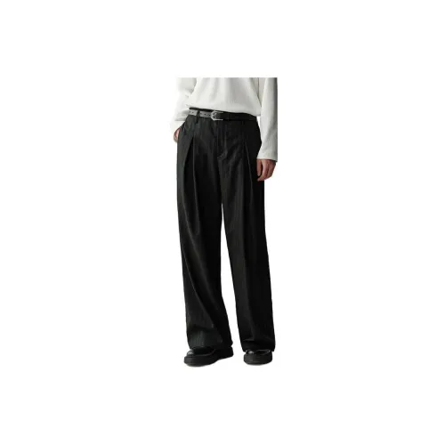 OPICLOTH Casual Pants Unisex Black/Gold