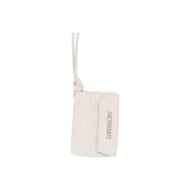 Jacquemus Cotton Wallet Men's Light Gray-0
