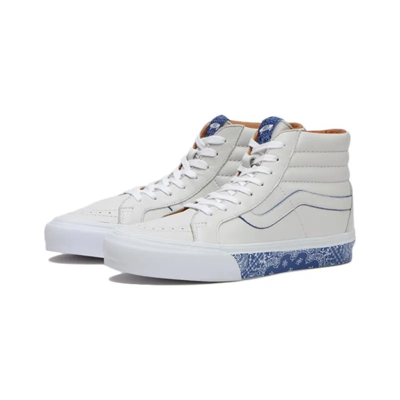 Sk8 Vans Hi Reissue Lx 'Bandana White True Blue'-2