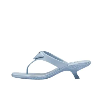 PRADA Abrasion Resistant Flip Flops Women's Light Blue
