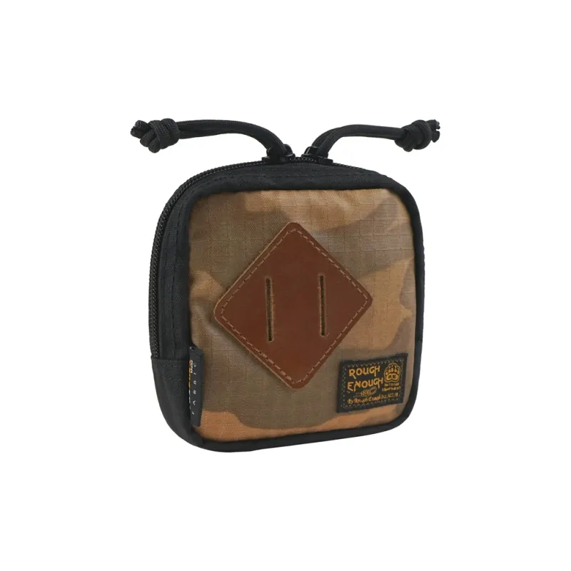 Rough Enough Polyamide Pendant Card Holder Wallet Coin Purse Medium Size Unisex Camouflage Khaki-1