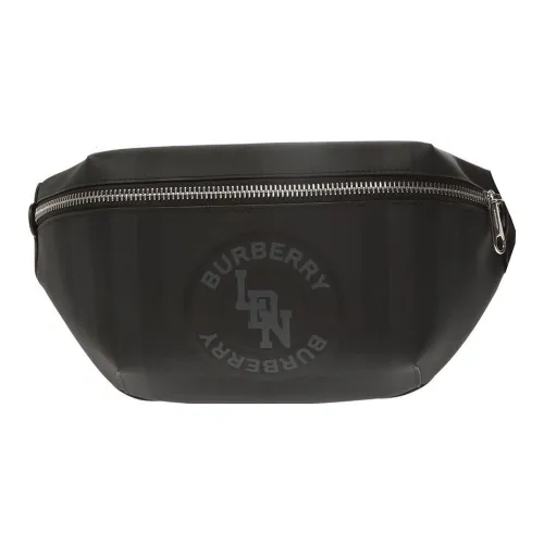 Burberry Leather Shoulder Bag Crossbody Bag Sling Bag Fanny Pack Men's Black