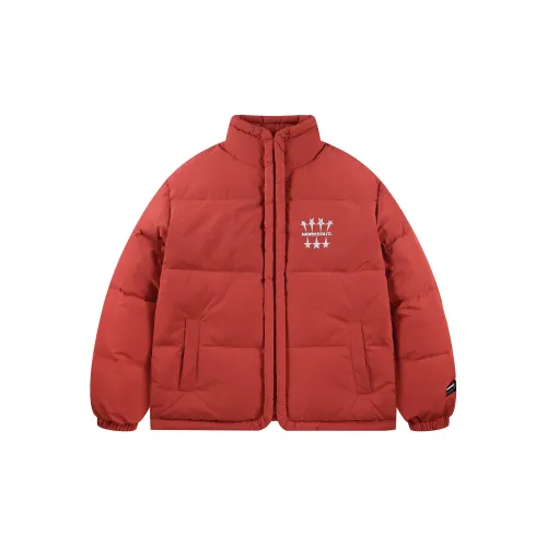 WORKSOUT Puffer Jackets Unisex Red