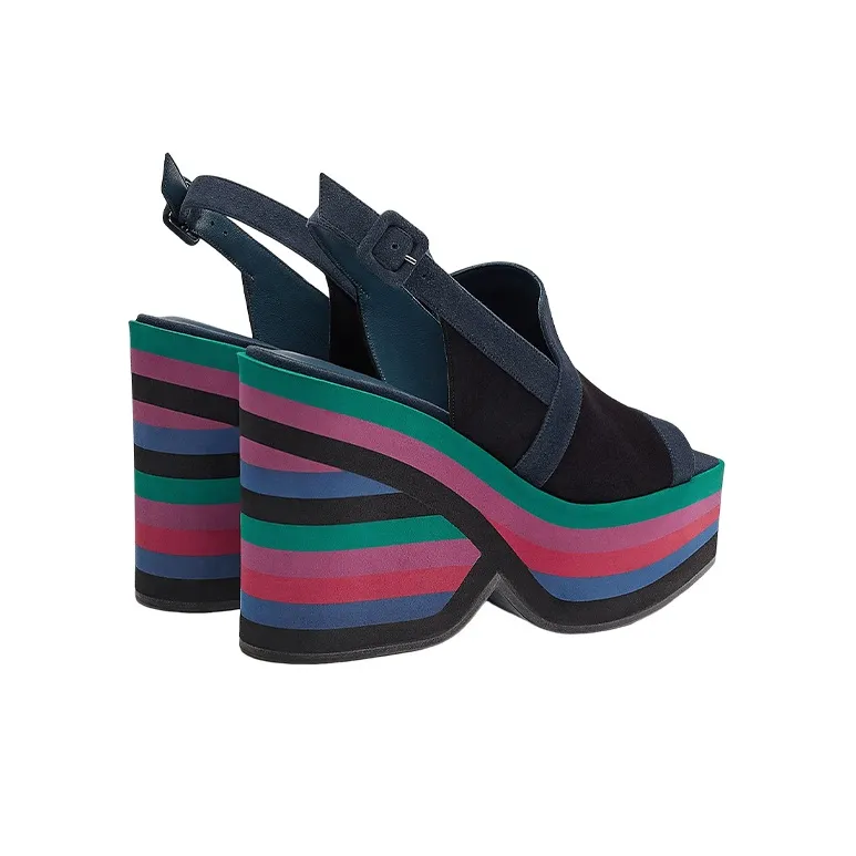 HERMES Edgy 65 Strap Sandals Women's Multicolor-2