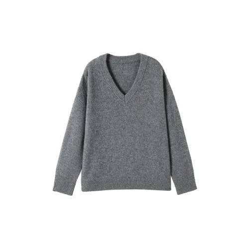 YESWOMEN Cashmere Sweaters Women's Gray