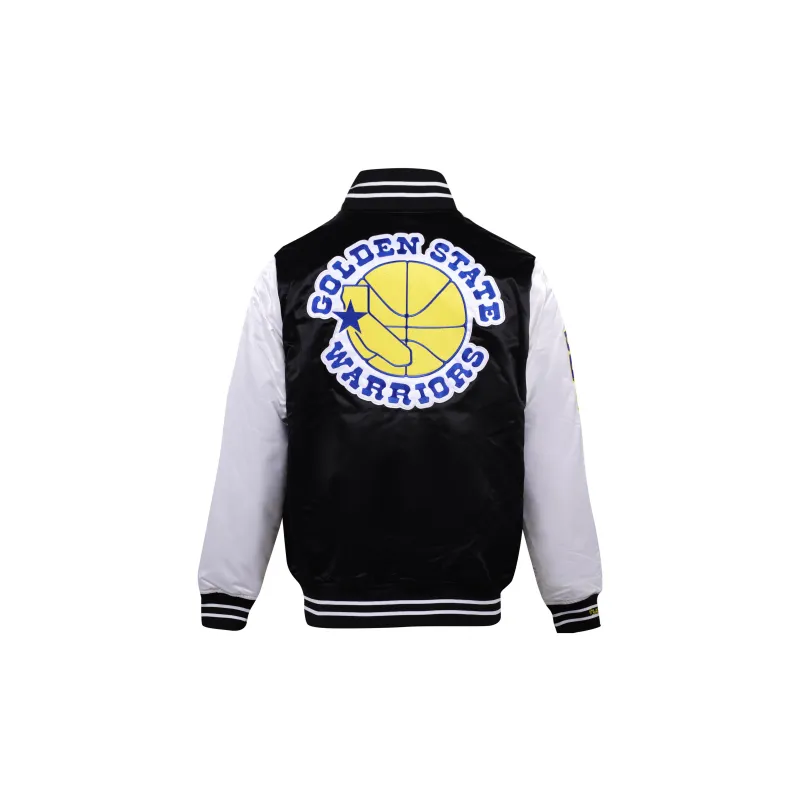Mitchell & Ness Baseball Jacket Unisex Warrior Black White-1