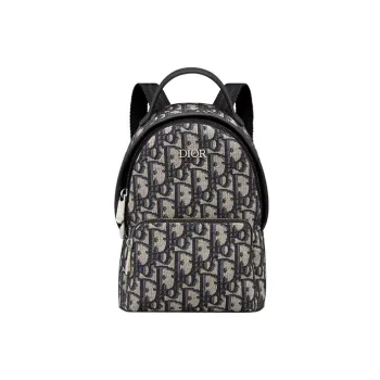 DIOR Cow Leather Backpack Mini Kids' Beige/Blue