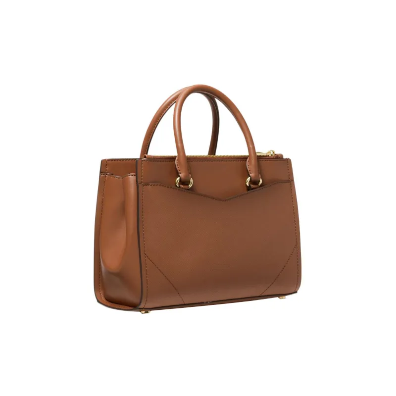 MICHAEL KORS MK Everly Leather Handbag Shoulder Bag Crossbody Bag Medium Size Women's Brown-1