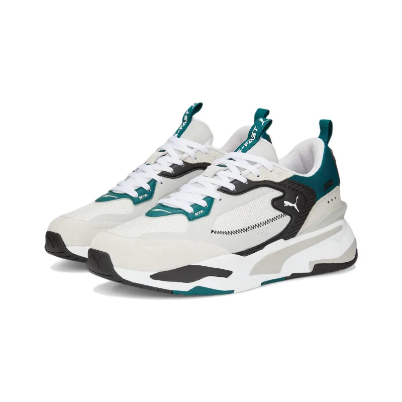 PUMA RS-Fast Limiter Suede Anti-Slip Wear-Resistant Low-Top Sports Casual Shoes Unisex White Green-2