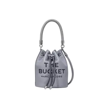 MARC JACOBS Leather Bucket Bags Shoulder Bag Crossbody Bag Handbag Regular Women's Gray
