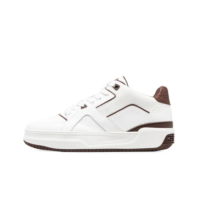 Just Don Courtside Low "White/Burgundy" Sneakers-0