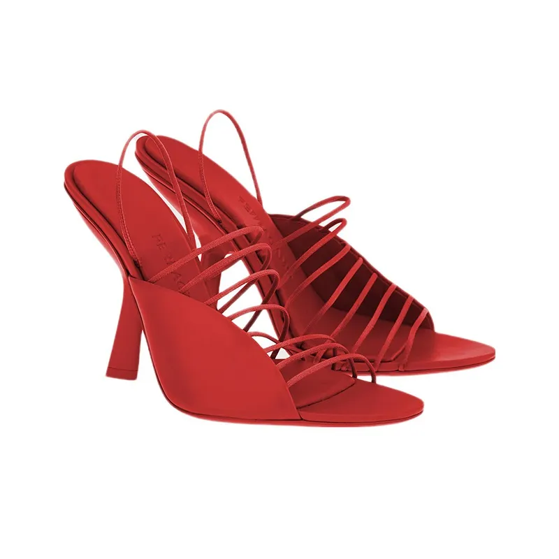 FERRAGAMO ALTAIRE 105 HIGH HEEL SANDAL LACE DETAIL LEATHER-1