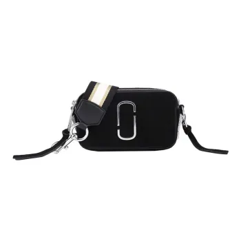 MARC JACOBS Snapshot Cow Leather Camera Bag Shoulder Bag Crossbody Bag Small Size Women's Black