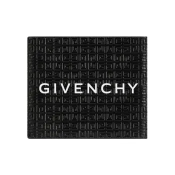 GIVENCHY 4G Cow Leather Wallet Men's Black